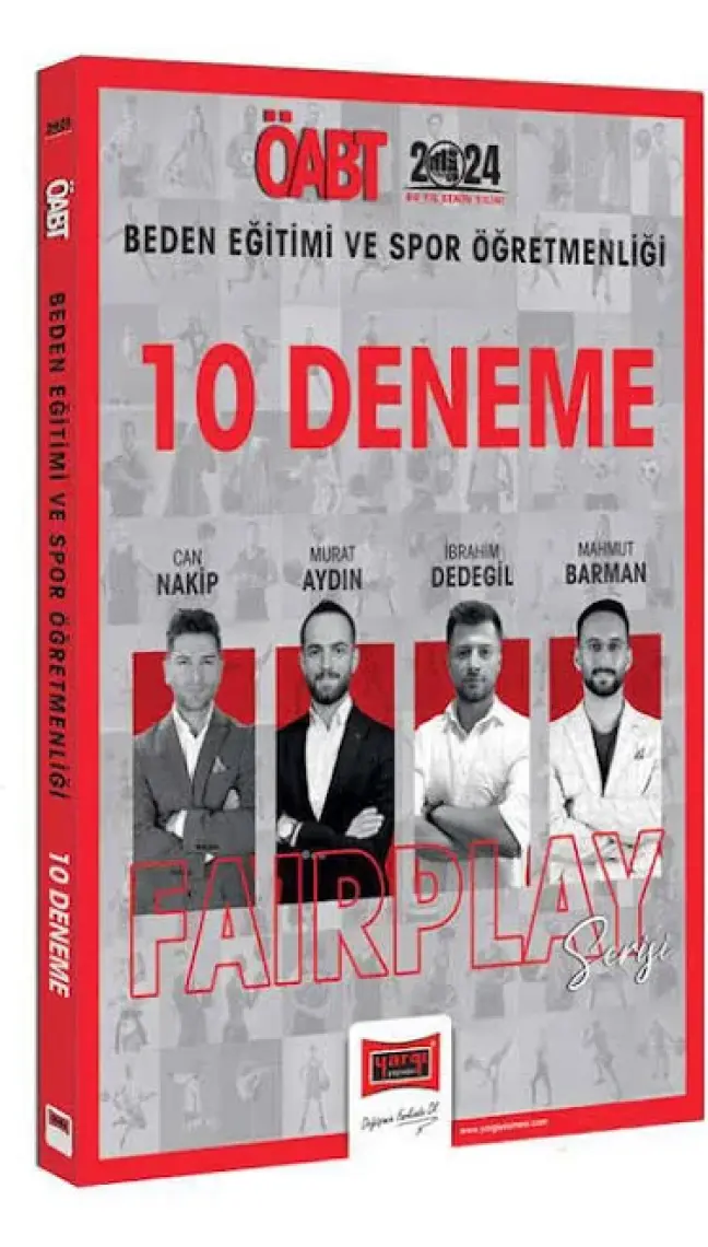 Yargı Yayınevi 2024 ÖABT Beden Eğitimi ve Spor Öğretmenliği Fairplay 10 Deneme
