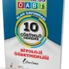 Pelikan Yayınları KPSS  ÖABT Biyoloji Öğretmenliği Alan Savunması 10 Çözümlü Deneme
