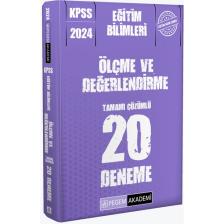 Pegem Akademi Yayıncılık KPSS 2024 Eğitim Bilimleri Ölçme ve Değerlendirme 20 Deneme