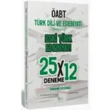 CBA Akademi ÖABT Eski Türk Edebiyatı 25 x 12 Deneme Çözümlü