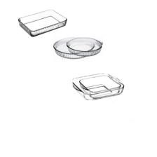 Borcam Fırın Tepsisi - 5'li Borcam Set 159028-5 088oa 091oa 061oa Fma03121 Fma04596 322