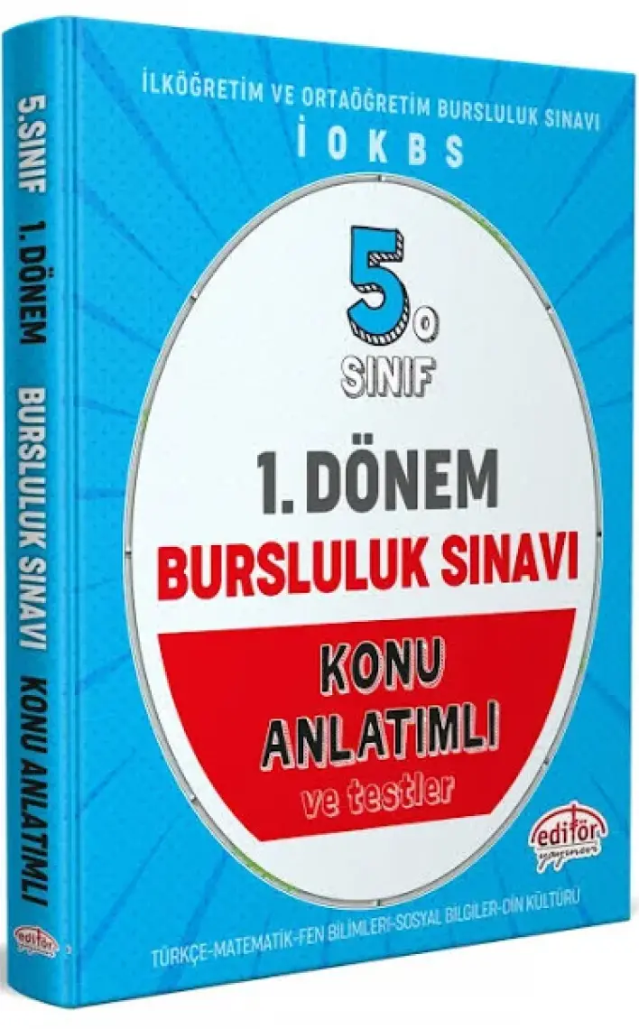 Editör Yayınları 5. Sınıf 1. Dönem Bursluluk Sınavı Konu Anlatımlı