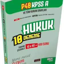 P48 Kpss A Grubu Hukuk 10 Deneme Tamamı Çözümlü Savaş Yayınları 2025