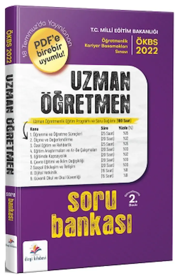 Dizgi Kitap Uzman Öğretmen Pdf Uyumlu Soru Bankası 2022