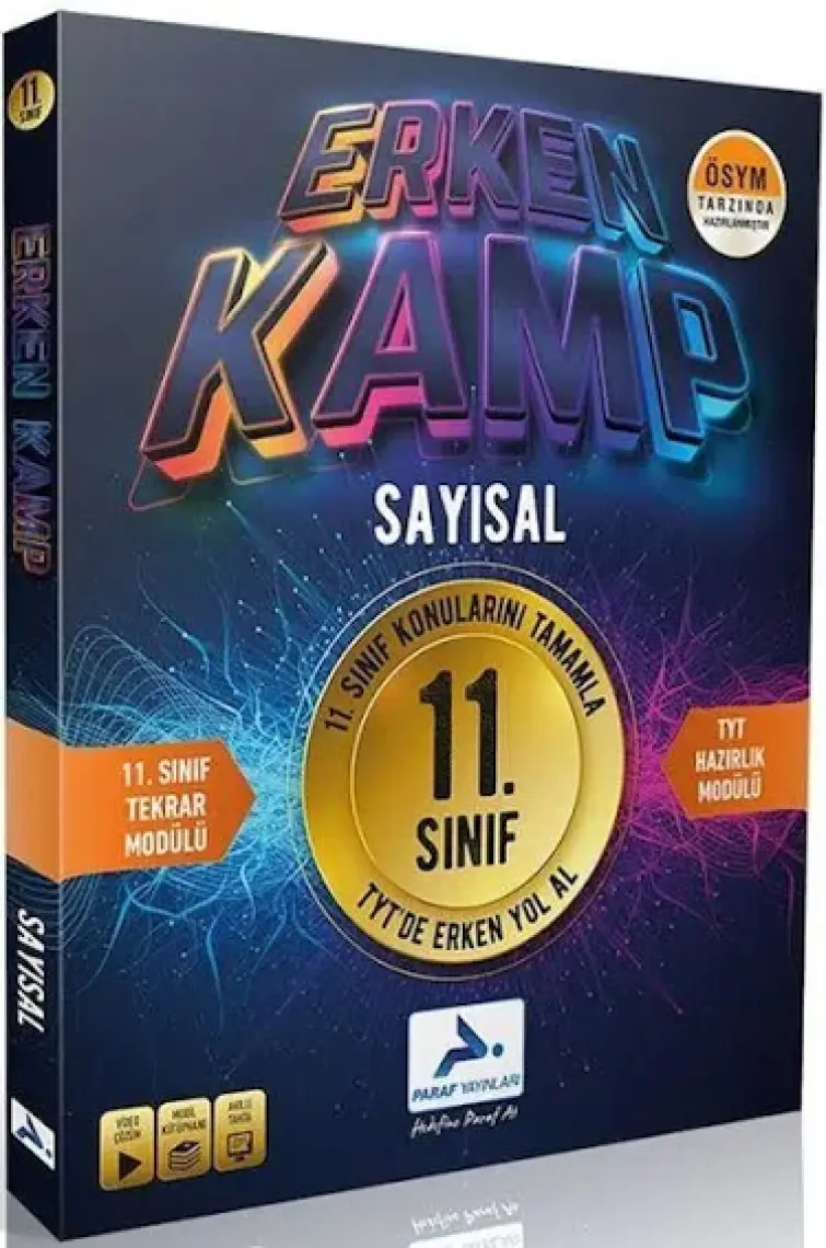 Paraf Yayınları 11. Sınıf Sayısal Erken Kamp Kitabı