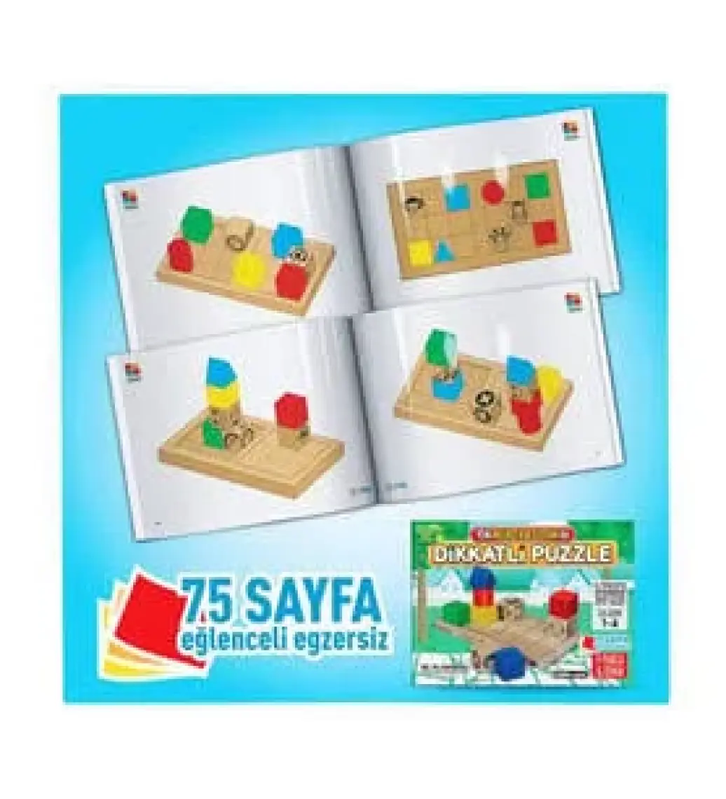 Adeda Yayıncılık Dikkatli Puzzle - Dikkati Güçlendirme Seti - Osman Abalı