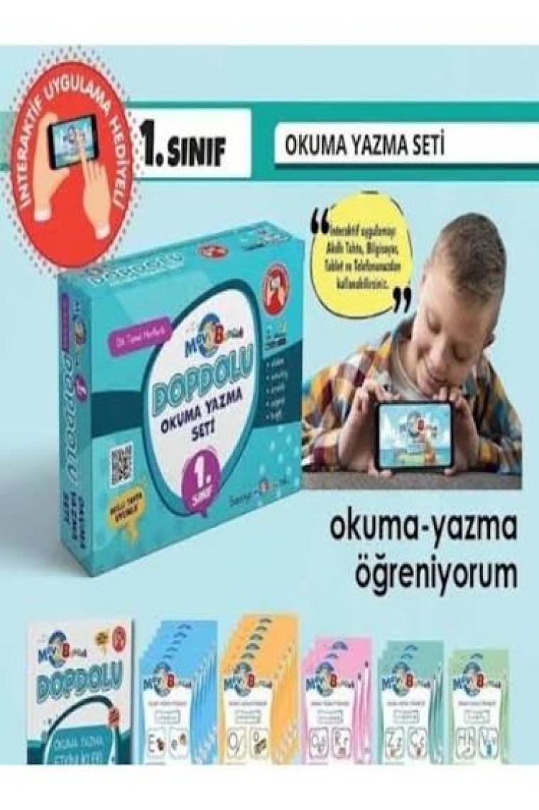 Evrensel İletişim Yayınları Mavi Boncuk 1.Sınıf  Dopdolu Okuma Yazma Seti