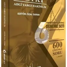 Yetki Yayınları Adli Yargı 6 Deneme Seti 2023