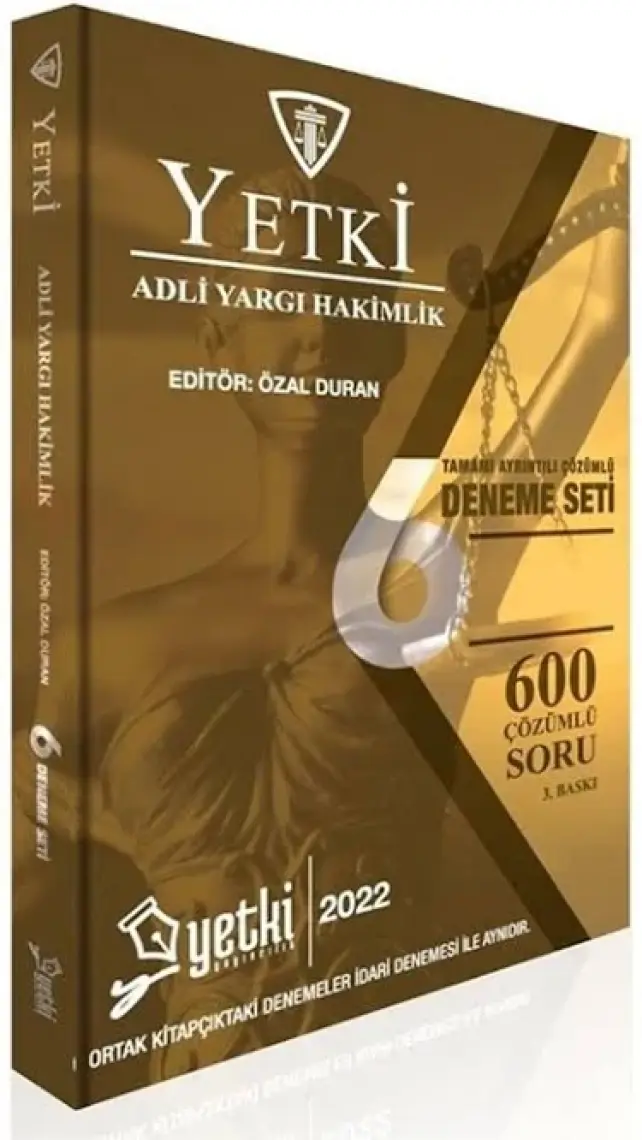 Yetki Yayınları Adli Yargı 6 Deneme Seti 2023