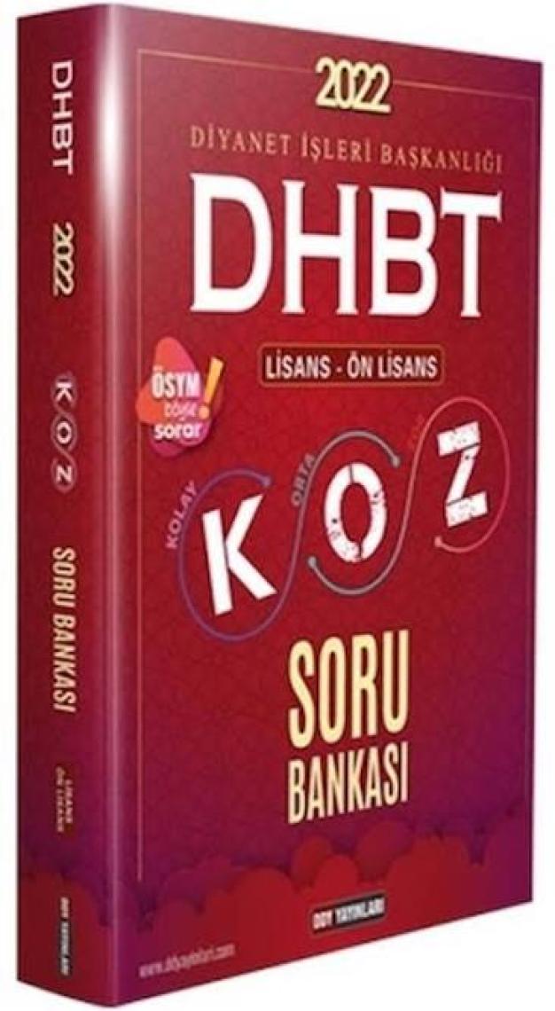 Ddy Yayınları  DHBT Koz Lisans Önlisans Soru Bankası