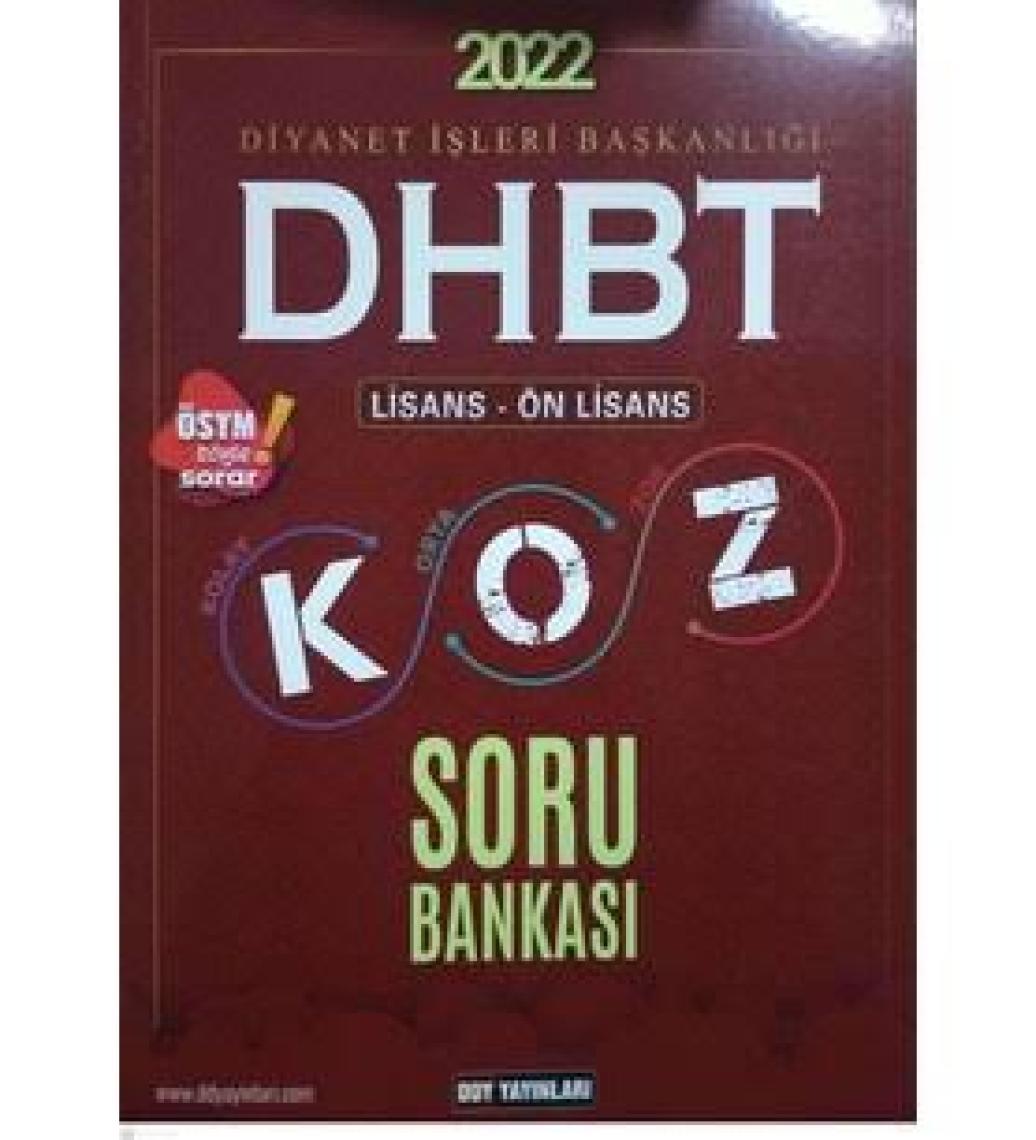 Ddy Yayınları  DHBT Koz Lisans Önlisans Soru Bankası