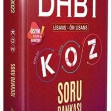 Ddy Yayınları  DHBT Koz Lisans Önlisans Soru Bankası