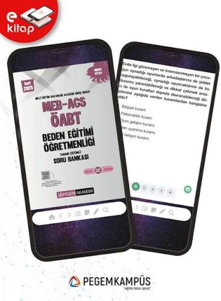 Pegem Akademi Yayıncılık 2025 MEB-AGS-ÖABT Beden Eğitimi Tamamı Çözümlü Soru Bankası