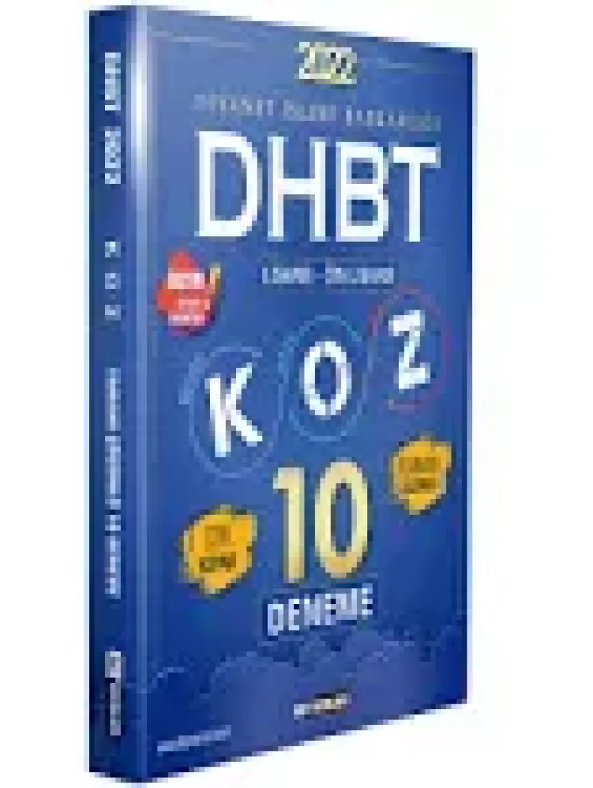 Ddy Yayınları  DHBT Koz Lisans Önlisans Tamamı Çözümlü 10 Deneme