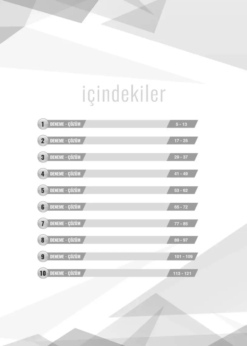 Ddy Yayınları  DHBT Koz Lisans Önlisans Tamamı Çözümlü 10 Deneme