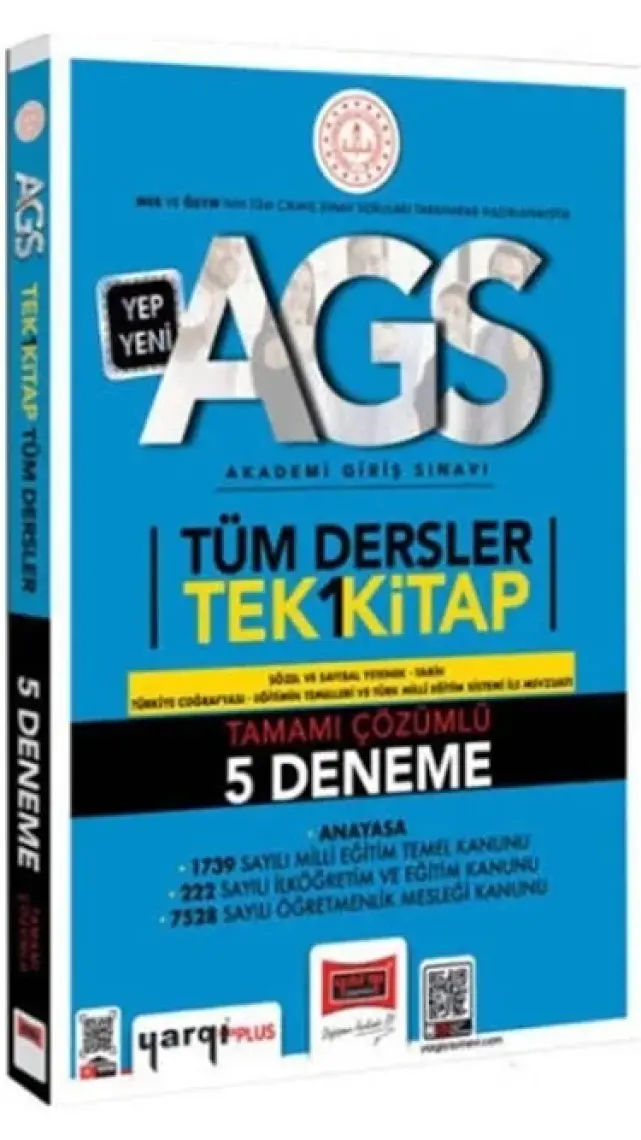 Yargı Yayınevi 2025 Meb / Ags Tüm Dersler Tamamı Çözümlü Tek Kitap Soru Bankası
