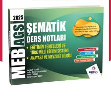 Kurul Yayıncılık 2025 Meb  /  Ags Eğitimin Temelleri ve Türk Milli Eğitim Sistemi ile Mevzuat Şematik Ders Notları - Nurullah Yaşar