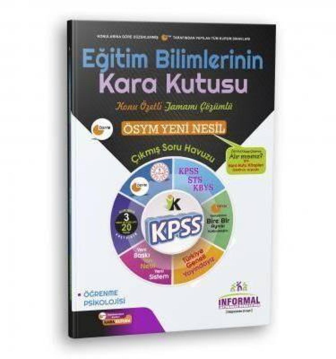 İnformal Yayınları Eğitim Bilimlerinin Kara Kutusu Konu Özetli - Tamamı Çözümlü Sor Bankası Öğrenme Psikolojisi
