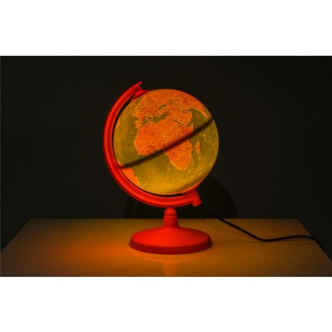 Artı  Işıklı Pembe Dünya Küre ( Yerküre )  20 cm