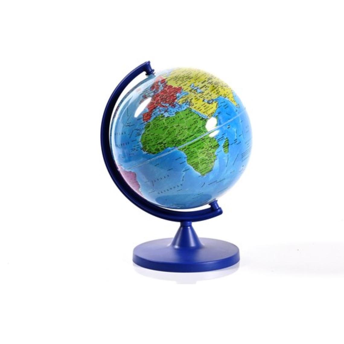 Artı Işıksız 7 Renkli Dünya Küre ( Yerküre )  16 cm