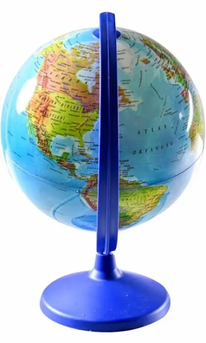 Artı Işıksız Fiziki Dünya Küre Yerküre 26 cm