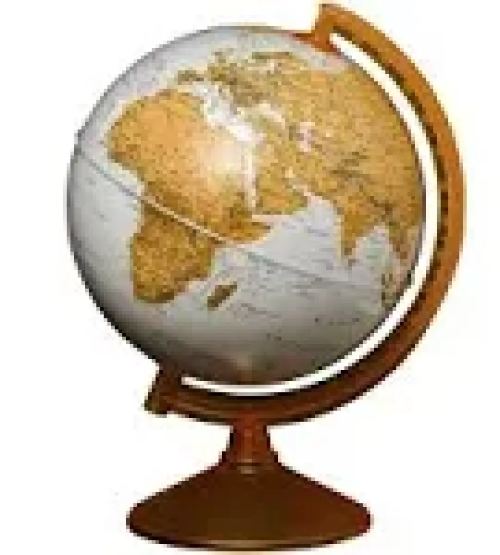 Gürbüz Dünya Küresi 26 cm (Turuncu)