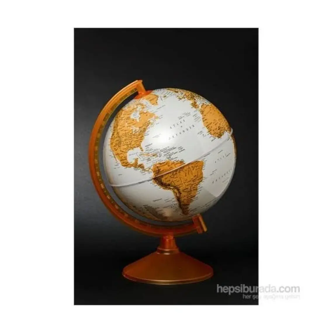 Gürbüz Dünya Küresi 26 cm (Turuncu)