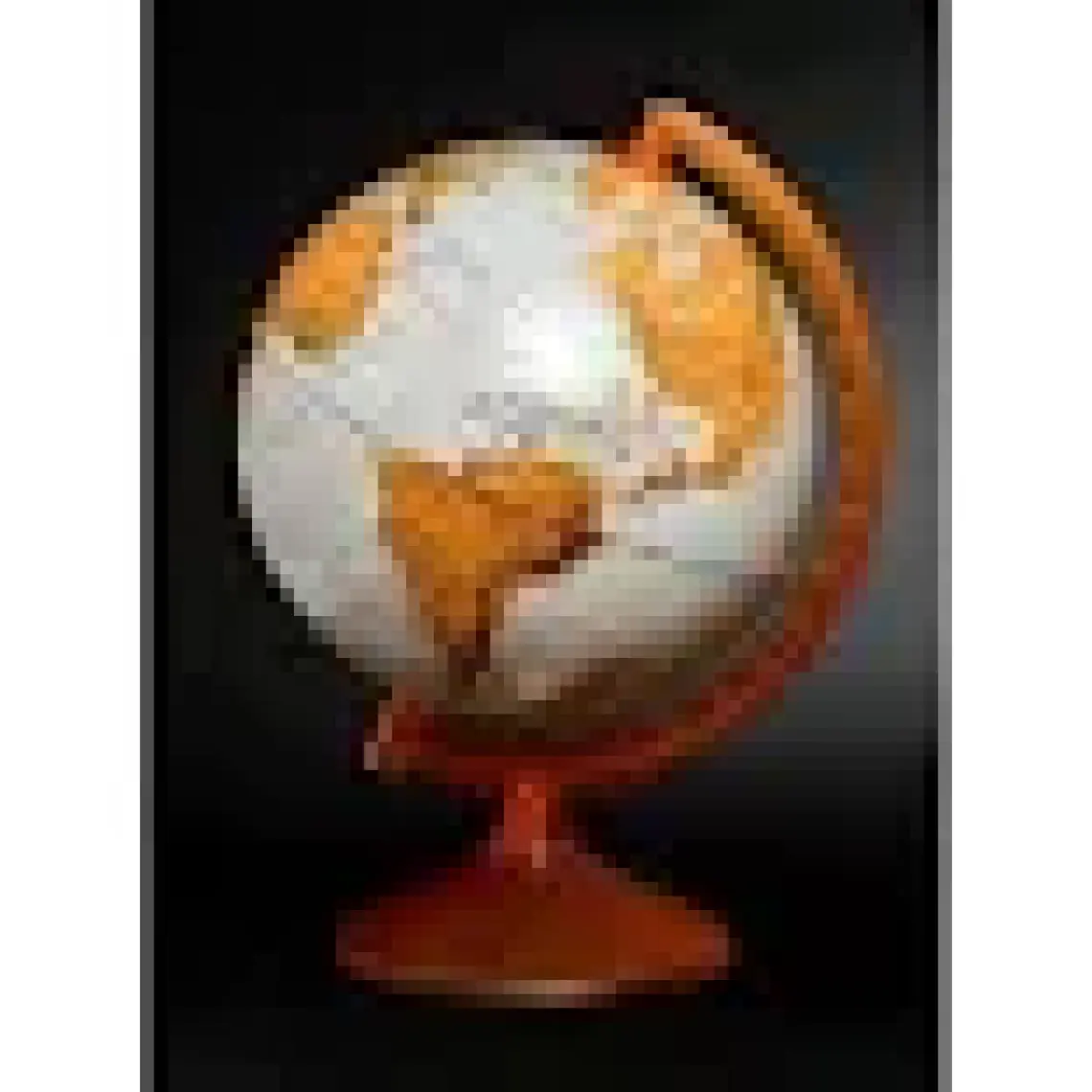 Gürbüz Dünya Küresi 26 cm (Turuncu)
