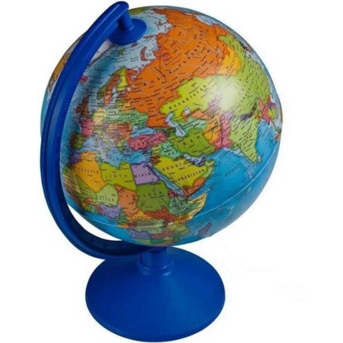 LRS Store Dünya Küresi 26 cm Siyasi Yer Küre Kırılmaz Özellikli Yazılabilir Harita Yüksek Kalite (Işıksız)
