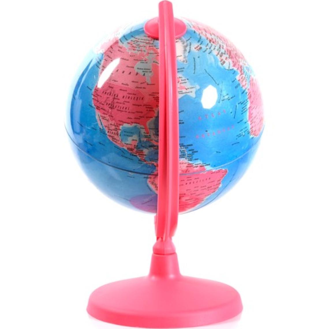 Artı  Işıklı Pembe Dünya Küre ( Yerküre )  20 cm