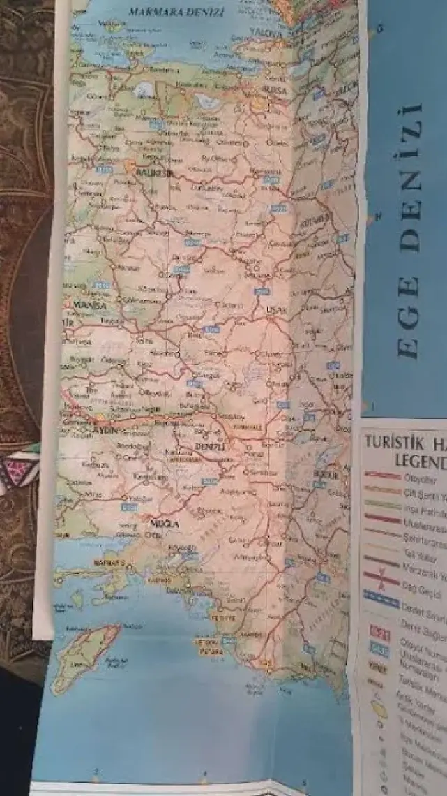 Keskin Color Türkiye Kara Yolları Haritası