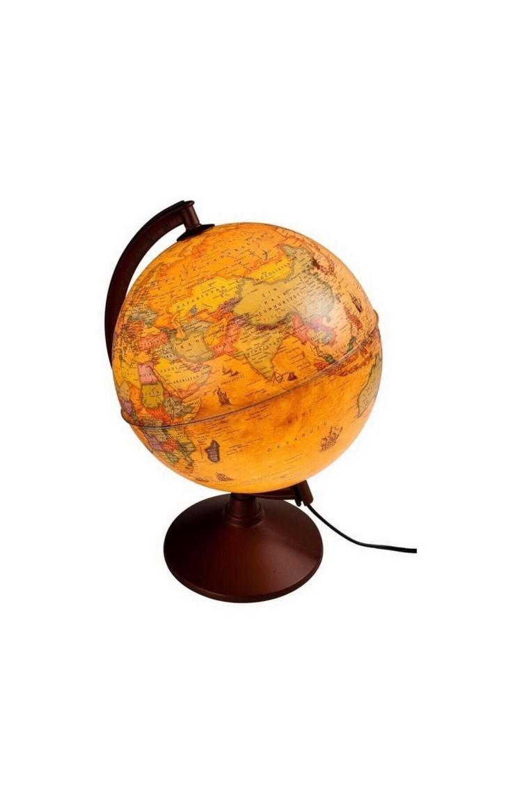 Globe Işıklı Antik Küre 26cm
