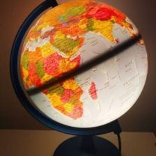 Işıklı Fiziki Siyasi Harita Dünya Küresi 30cm 41301