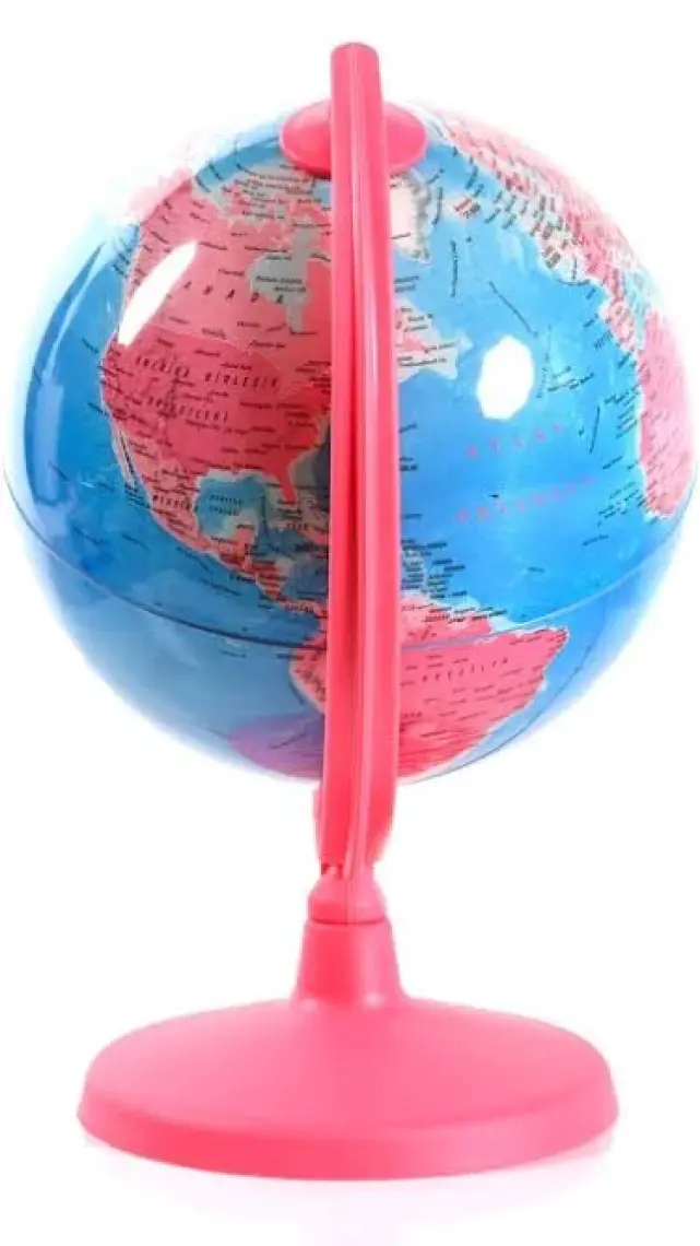 Artı Pembe Dünya Küre Yerküre  20 cm
