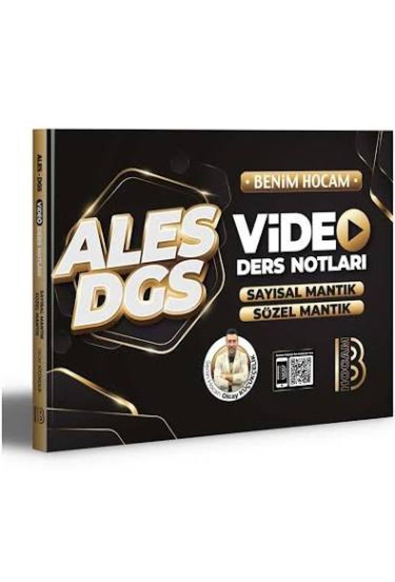 Benim Hocam Yayınları ALES DGS 2023 Sayısal Mantık Sözel Mantık Video Ders Notları