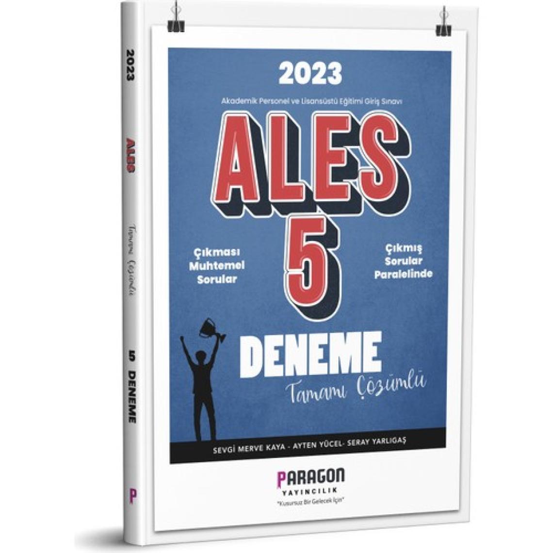 Paragon Yayıncılık 2023 Ales 5 Deneme Tamamı Çözümlü