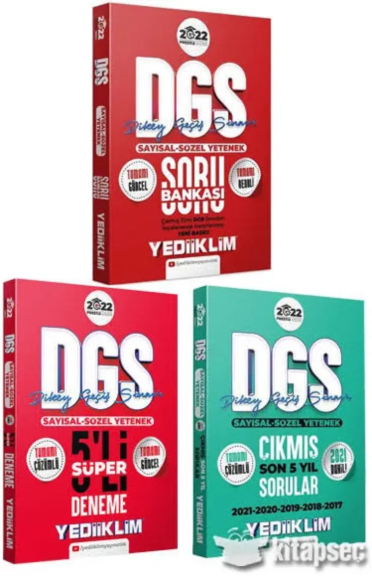 Marka Yayınları 2025 DGS Sayısal 5x50 Deneme Sınavı Tamamı PDF Çözümlü Açıklanan Yeni Müfredat