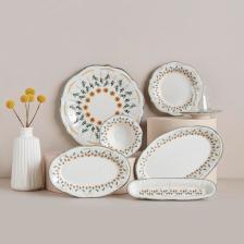 Adelina Stoneware 26 Parça 6 Kişilik Kahvaltı Takımı Yeşil