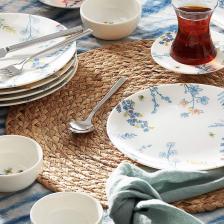 Bonita Blue 26 Parça 6 Kişilik Porselen Kahvaltı Servis Takımı