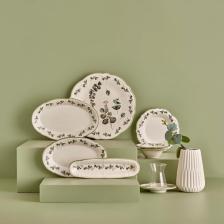 Ocaliptus Stoneware 26 Parça 6 Kişilik Kahvaltı Takımı Yeşil