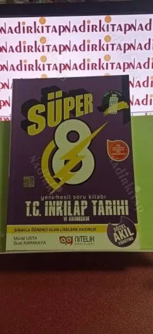 Nitelik Yayınları 8. Sınıf Süper T. C. İnkılap Tarihi ve Atatürkçülük Soru Kitabı - Murat Usta - Suat Karakaya