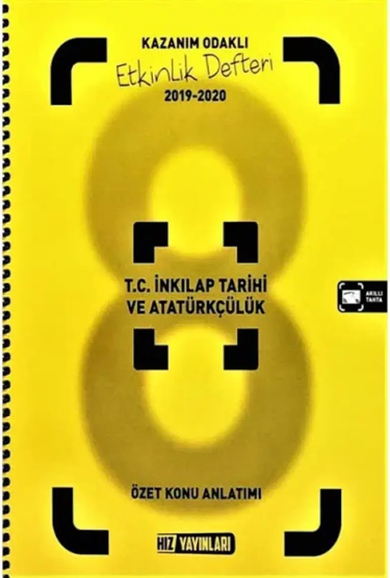 Hız Yayınları 8. Sınıf T.C Inkılap Tarihi ve Atatürkçülük Konu Anlatımlı Etkinlik Kitabı