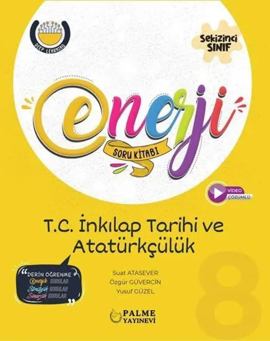 Palme Yayıncılık 8. Sınıf Inkilap Tarihi ve Atatürkçlük Enerji Soru Bankası