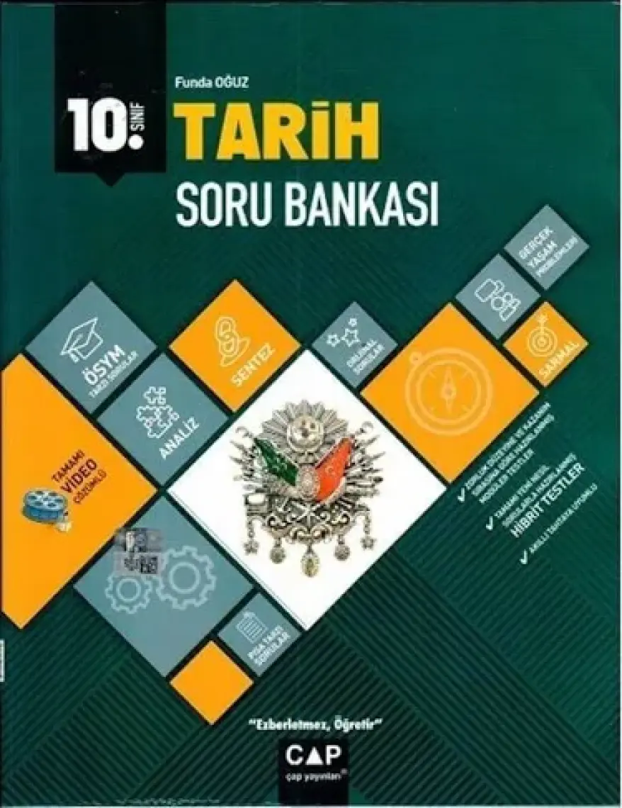 Çap Yayınları 10. Sınıf Anadolu Lisesi Tarih Soru Bankası 2022