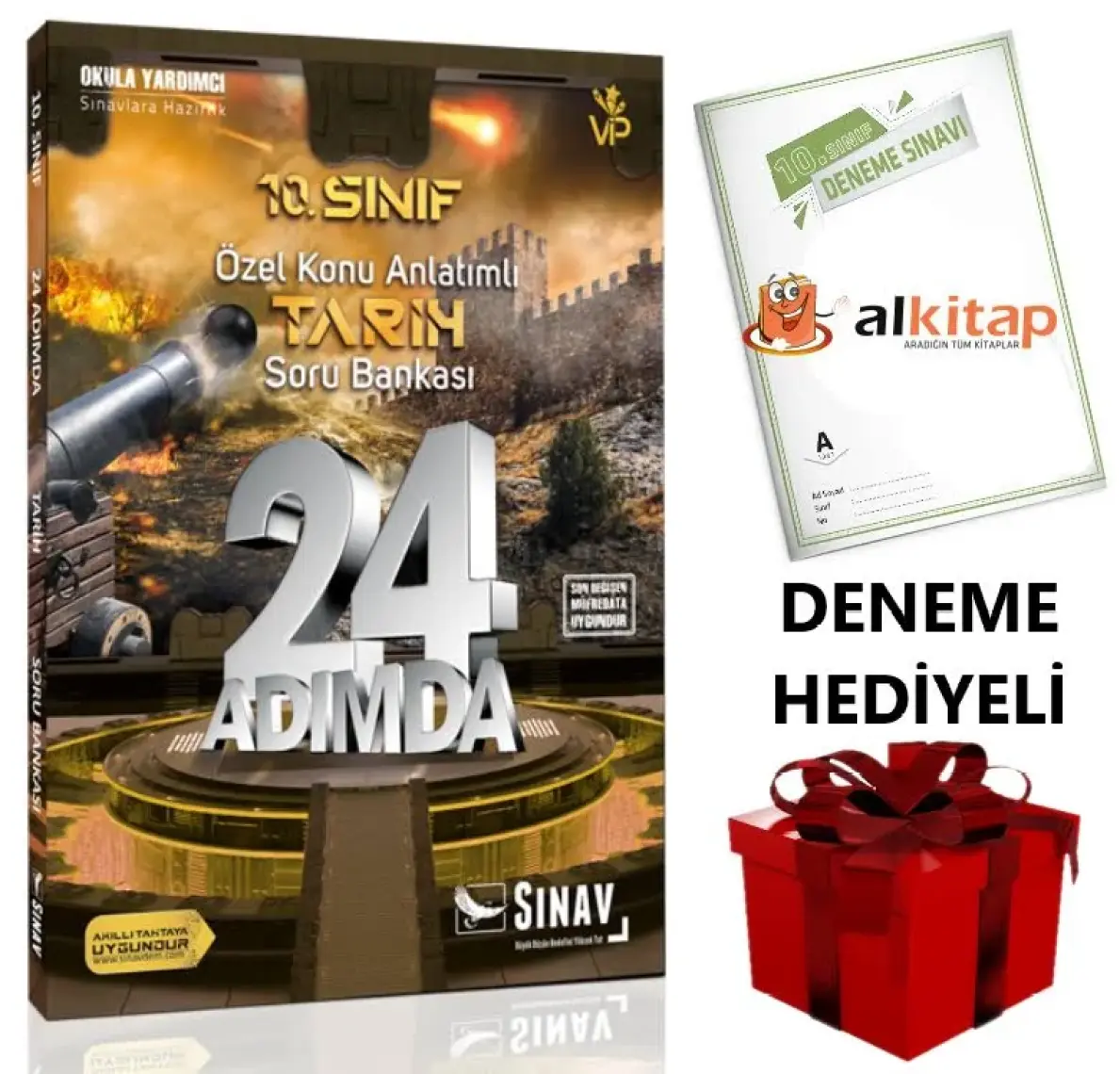 Sınav Yayınları 10. Sınıf Tarih 24 Adımda Özel Konu Anlatımlı Soru Bankası