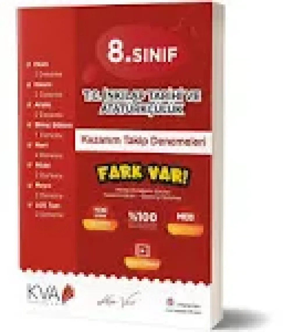 Koray Varol Akademi  8.Sınıf Inkilap Tarihi ve Atatürkçülük Kazanım Takip Denemeleri