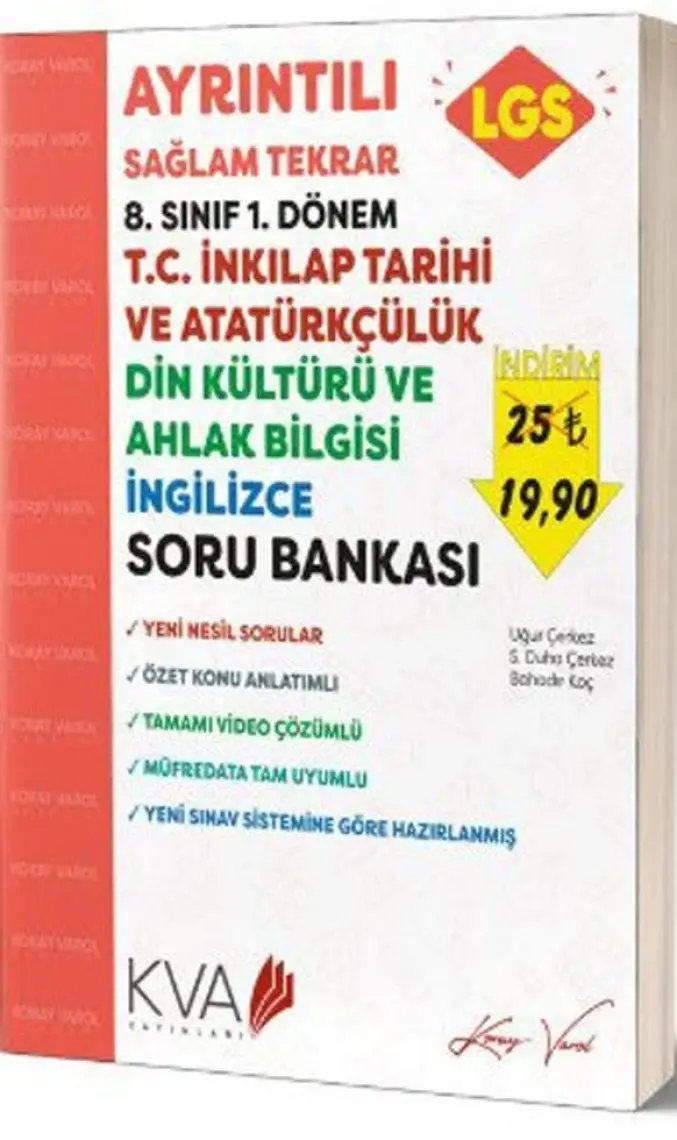 Koray Varol Akademi  8.Sınıf Inkilap Tarihi ve Atatürkçülük Kazanım Takip Denemeleri