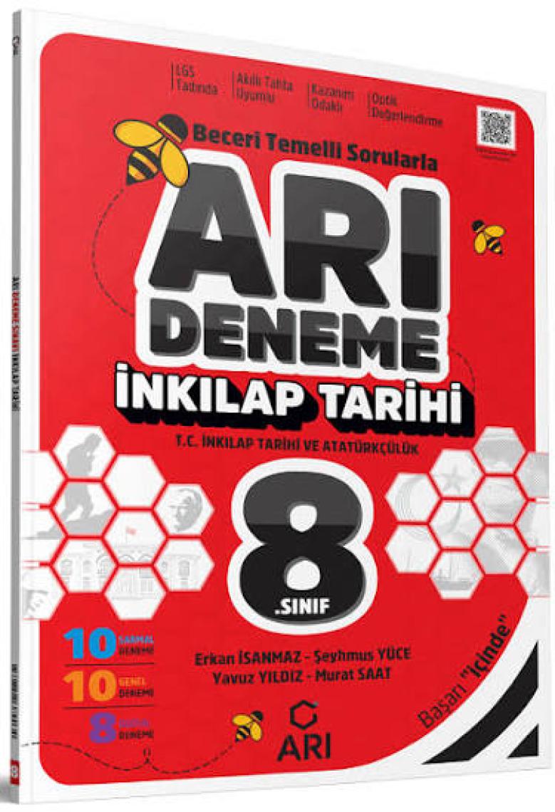 Arı Yayıncılık 8.Sınıf İnkılap Tarihi ve Atatürkçülük Deneme