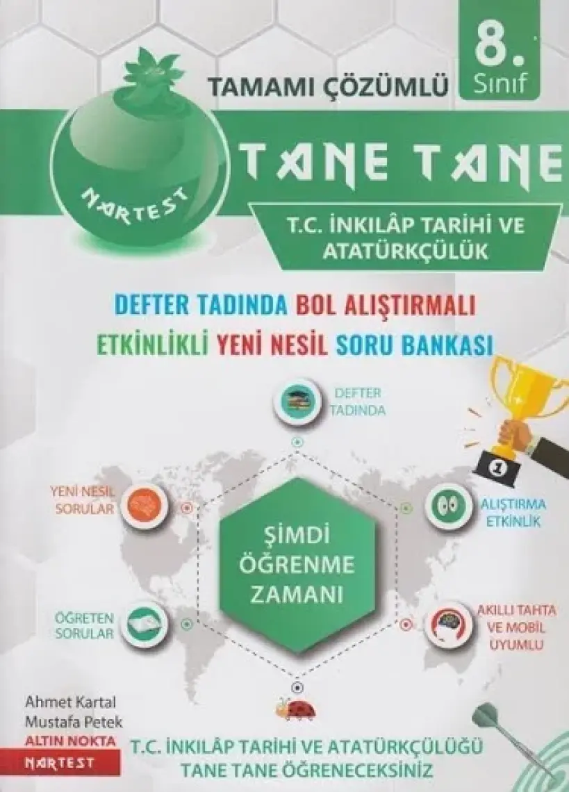 Nartest Yayınevi Nartest Yayınları Tane Tane İnkılap Tarihi ve Atatürkçülük Soru Bankası