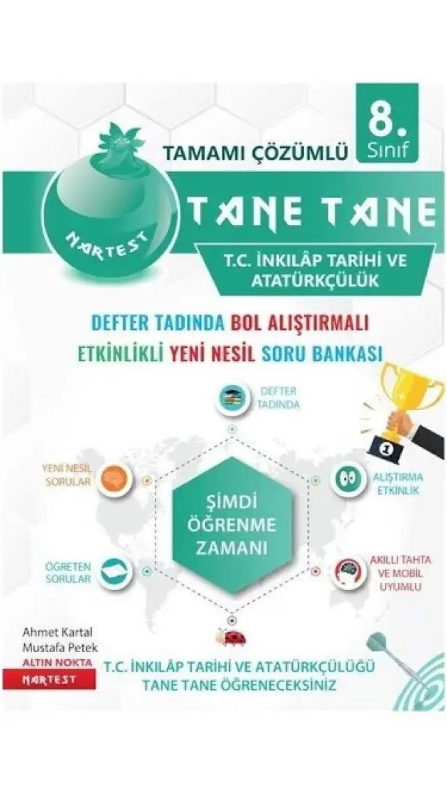 Nartest Yayınevi Nartest Yayınları Tane Tane İnkılap Tarihi ve Atatürkçülük Soru Bankası